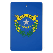 Mini-Zwischenablage mit Flagge von Nevada, USA Mini Klemmbrett (Rückseite)