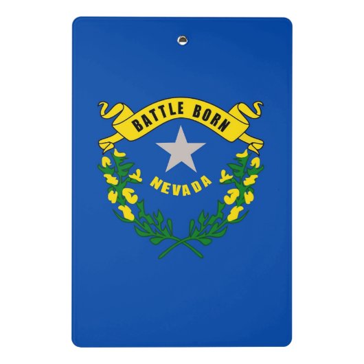 Mini-Zwischenablage mit Flagge von Nevada, USA Mini Klemmbrett (Rückseite)