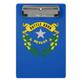 Mini-Zwischenablage mit Flagge von Nevada, USA Mini Klemmbrett (Vorderseite)