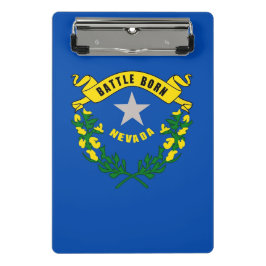Mini-Zwischenablage mit Flagge von Nevada, USA Mini Klemmbrett