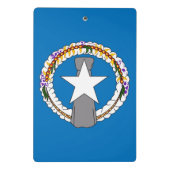 Mini-Zwischenablage mit Flagge von Nord-Mariana Mini Klemmbrett (Rückseite)