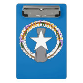 Mini-Zwischenablage mit Flagge von Nord-Mariana Mini Klemmbrett (Vorderseite)