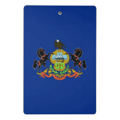 Mini-Zwischenablage mit Flagge von Pennsylvania, U Mini Klemmbrett (Rückseite)