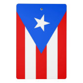 Mini-Zwischenablage mit Flagge von Puerto Rico, US Mini Klemmbrett (Rückseite)