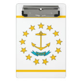 Mini-Zwischenablage mit Flagge von Rhode Island, U Mini Klemmbrett (Vorderseite)