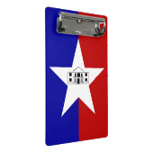 Mini-Zwischenablage mit Flagge von San Antonio, US Mini Klemmbrett (Schrägansicht)
