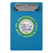 Mini-Zwischenablage mit Flagge von South Dakota, U Mini Klemmbrett (Vorderseite)