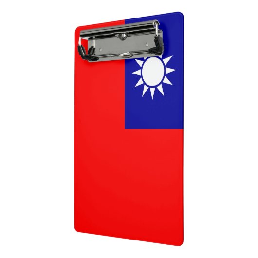 Mini-Zwischenablage mit Flagge von Taiwan Mini Klemmbrett (Gewinkelt2)