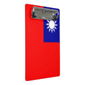 Mini-Zwischenablage mit Flagge von Taiwan Mini Klemmbrett (Schrägansicht)