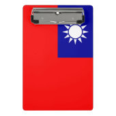 Mini-Zwischenablage mit Flagge von Taiwan Mini Klemmbrett (Vorderseite)