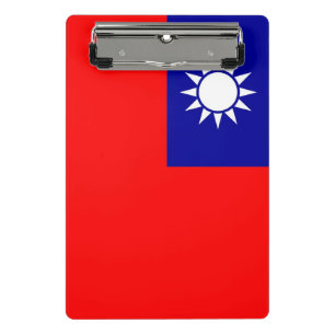 Mini-Zwischenablage mit Flagge von Taiwan Mini Klemmbrett