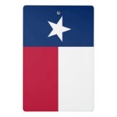 Mini-Zwischenablage mit Flagge von Texas, USA Mini Klemmbrett (Rückseite)