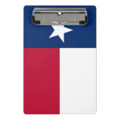 Mini-Zwischenablage mit Flagge von Texas, USA Mini Klemmbrett (Vorderseite)