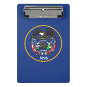 Mini-Zwischenablage mit Flagge von Utah, USA Mini Klemmbrett (Vorderseite)