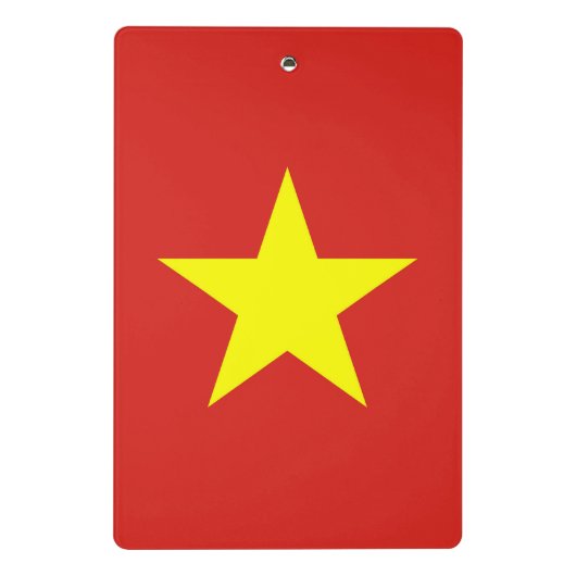 Mini-Zwischenablage mit Flagge von Vietnam Mini Klemmbrett (Rückseite)