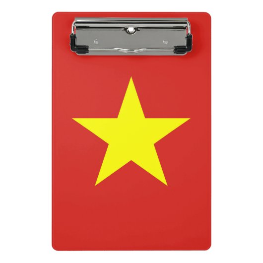 Mini-Zwischenablage mit Flagge von Vietnam Mini Klemmbrett (Vorderseite)