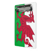 Mini-Zwischenablage mit Flagge von Wales, Vereinig Mini Klemmbrett (Gewinkelt2)