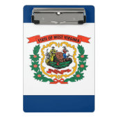 Mini-Zwischenablage mit Flagge von West Virginia, Mini Klemmbrett (Vorderseite)
