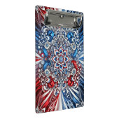 Mini-Zwischenablage mit französischem farbigen Abs Mini Klemmbrett (Schrägansicht)