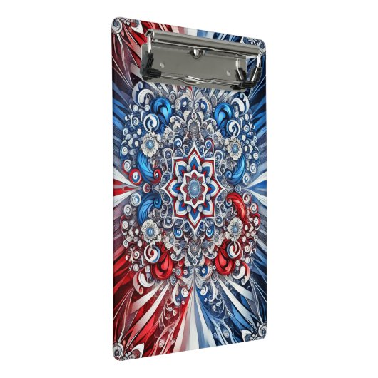 Mini-Zwischenablage mit französischem farbigen Abs Mini Klemmbrett (Schrägansicht)