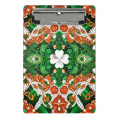 Mini-Zwischenablage mit irischen Farben Mini Klemmbrett (Vorderseite)