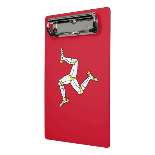 Mini-Zwischenablage mit Isle Man-Flagge, Vereinigt Mini Klemmbrett (Gewinkelt2)
