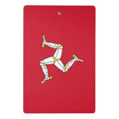 Mini-Zwischenablage mit Isle Man-Flagge, Vereinigt Mini Klemmbrett (Rückseite)