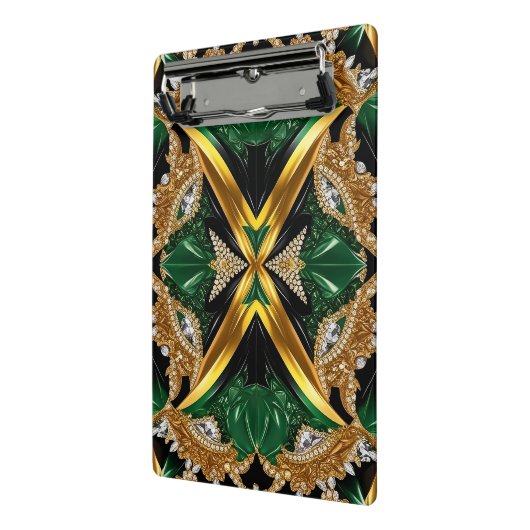 Mini-Zwischenablage mit jamaikanischen Farben Mini Klemmbrett (Gewinkelt2)