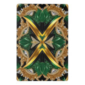 Mini-Zwischenablage mit jamaikanischen Farben Mini Klemmbrett (Rückseite)