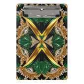 Mini-Zwischenablage mit jamaikanischen Farben Mini Klemmbrett (Vorderseite)