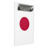 Mini-Zwischenablage mit japanischer Flagge Mini Klemmbrett (Schrägansicht)