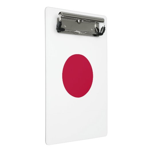 Mini-Zwischenablage mit japanischer Flagge Mini Klemmbrett (Schrägansicht)