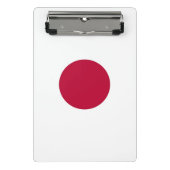 Mini-Zwischenablage mit japanischer Flagge Mini Klemmbrett (Vorderseite)