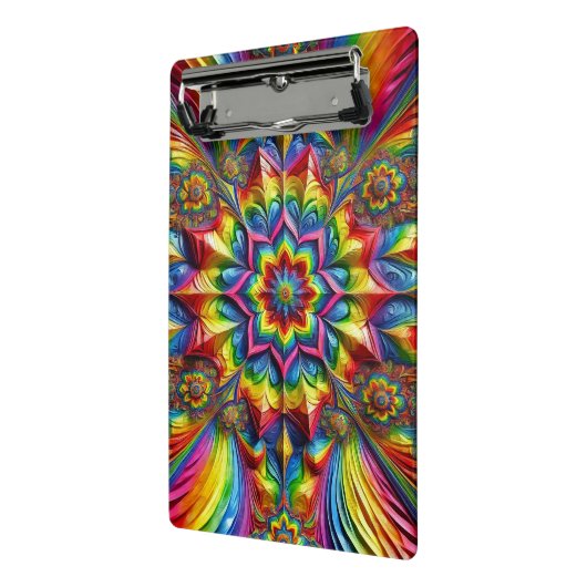 Mini-Zwischenablage mit LGBTQ-Farben Mini Klemmbrett (Gewinkelt2)