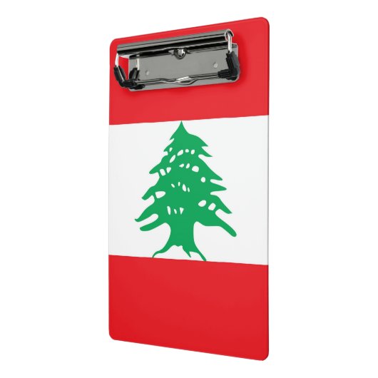 Mini-Zwischenablage mit libanesischer Flagge Mini Klemmbrett (Gewinkelt2)