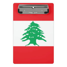 Mini-Zwischenablage mit libanesischer Flagge Mini Klemmbrett