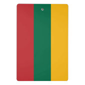 Mini-Zwischenablage mit litauischer Flagge Mini Klemmbrett (Rückseite)