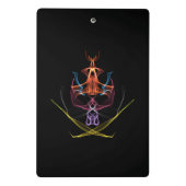 Mini-Zwischenablage mit mehrfarbigem Design Mini Klemmbrett (Rückseite)