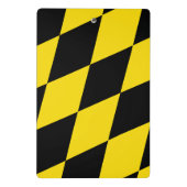 Mini-Zwischenablage mit Münchner Flagge Mini Klemmbrett (Rückseite)