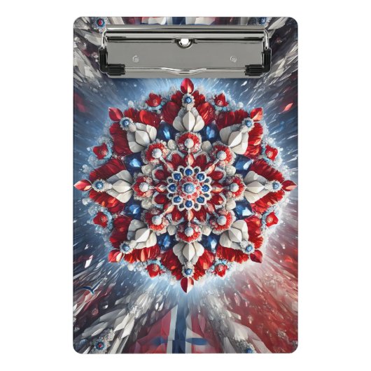 Mini-Zwischenablage mit norwegischen Farben Mini Klemmbrett (Vorderseite)