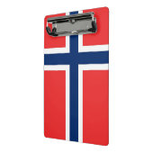 Mini-Zwischenablage mit norwegischer Flagge Mini Klemmbrett (Gewinkelt2)