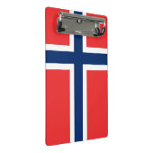 Mini-Zwischenablage mit norwegischer Flagge Mini Klemmbrett (Schrägansicht)