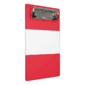Mini-Zwischenablage mit österreichischer Flagge Mini Klemmbrett (Schrägansicht)