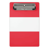 Mini-Zwischenablage mit österreichischer Flagge Mini Klemmbrett (Vorderseite)