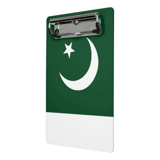 Mini-Zwischenablage mit pakistanischer Flagge Mini Klemmbrett (Gewinkelt2)