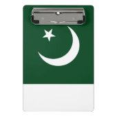 Mini-Zwischenablage mit pakistanischer Flagge Mini Klemmbrett (Vorderseite)