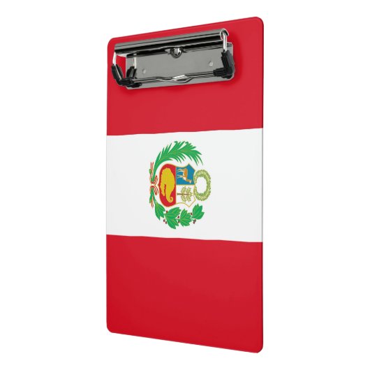Mini-Zwischenablage mit Peru-Flagge Mini Klemmbrett (Gewinkelt2)