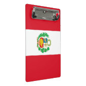 Mini-Zwischenablage mit Peru-Flagge Mini Klemmbrett (Schrägansicht)