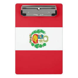 Mini-Zwischenablage mit Peru-Flagge Mini Klemmbrett