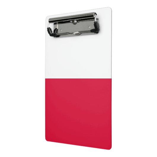 Mini-Zwischenablage mit polnischer Flagge Mini Klemmbrett (Gewinkelt2)